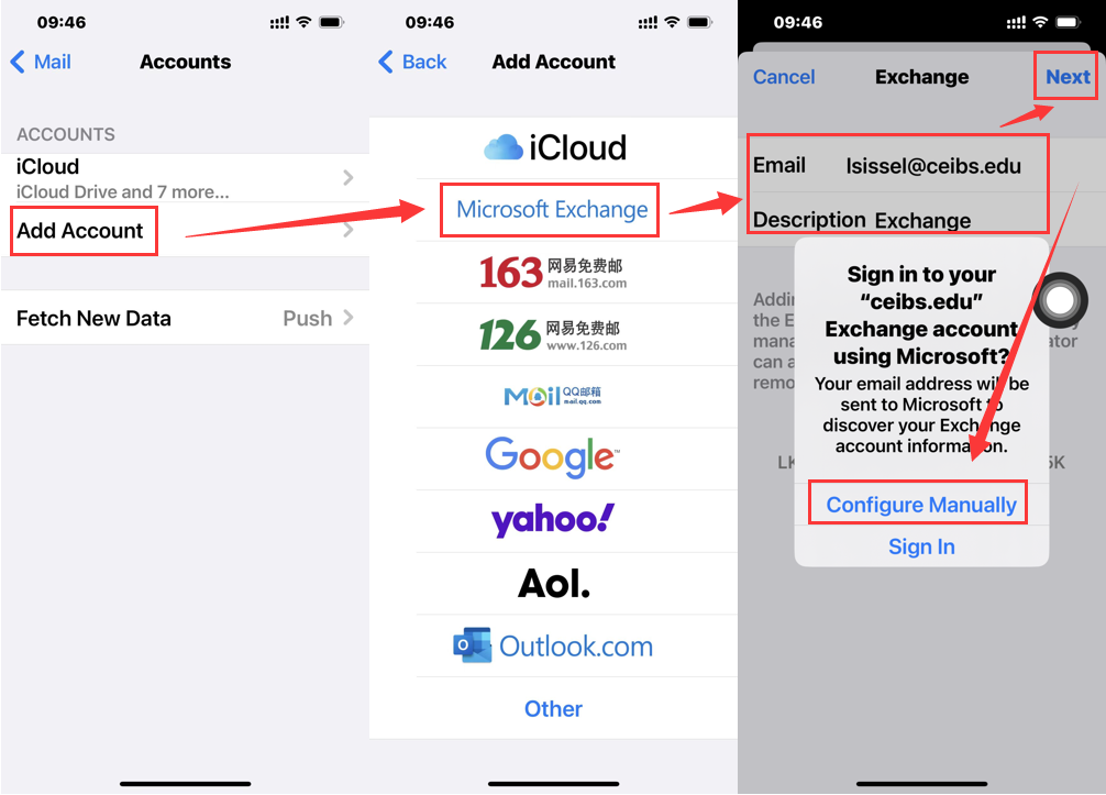 How to Setup CEIBS Mailbox for Mail on iOS & Android EN